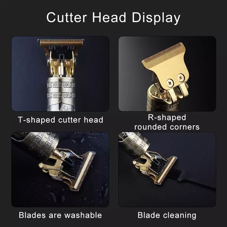 Vintage T9 Golden Dragon Trimmer, Electric Clipper Razor, Hair Cutting Machine Trimmer For Men, T9 USB Electric Professional Beard Haircut Style Vintage T9 Golden Dragon Trimmer, Electric Clipper Razor, Hair Cutting Machine Trimmer For Men, T9 USB Electric Professional Beard Haircut Style